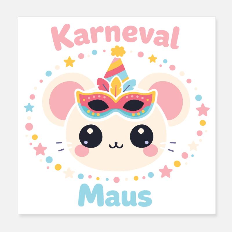 Costume de souris de carnaval Carnaval des Douceurs pour femmes Poster 20 x 20 cm
