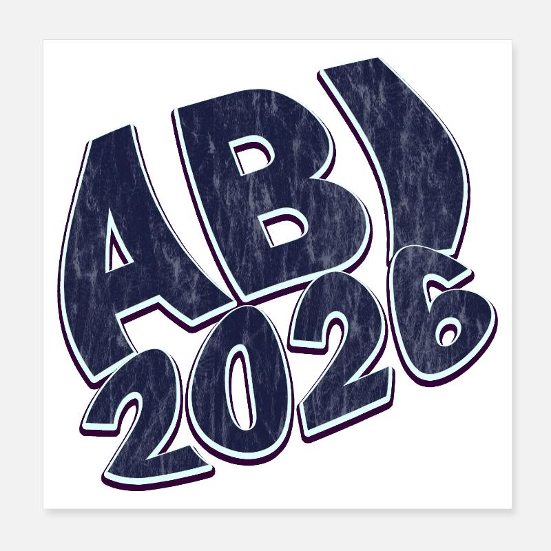 Abitur 2026 Poster 8" x 8" (20x20 cm)