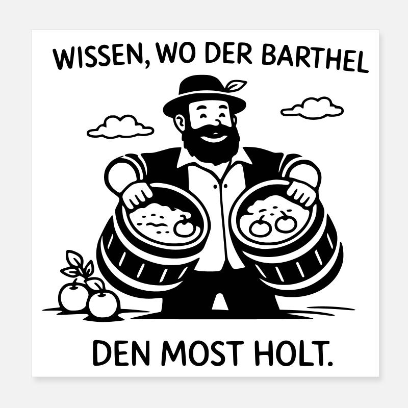 know where Barthel gets the must Poster 8" x 8" (20x20 cm)