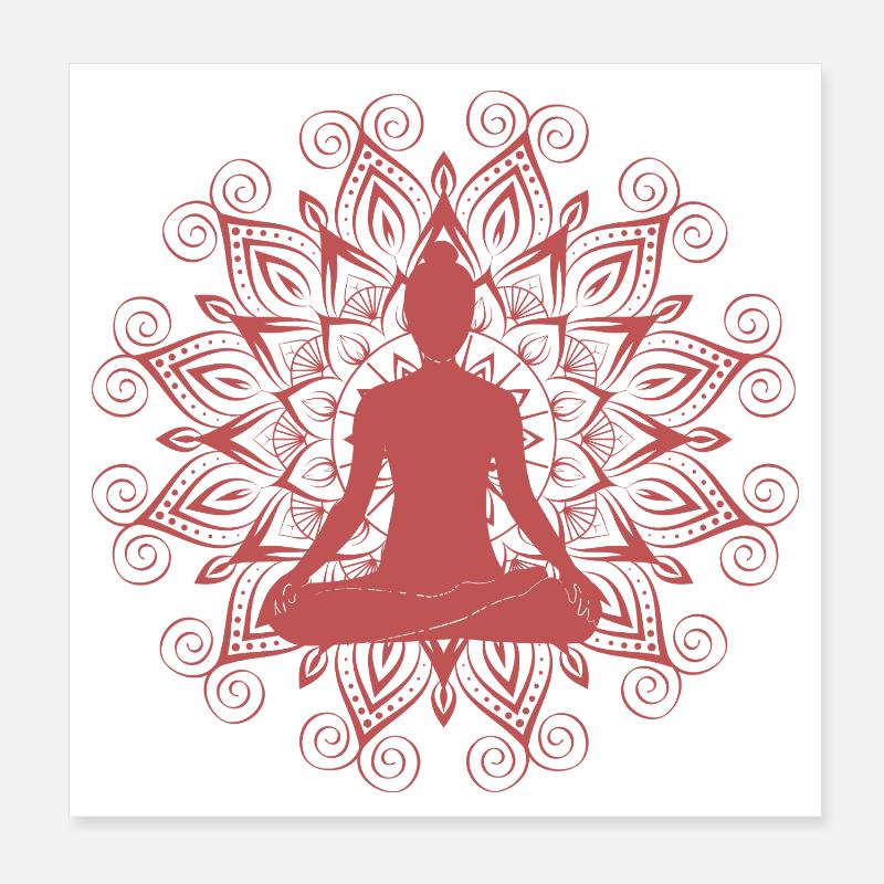 Retour à mon centre Poster 20 x 20 cm