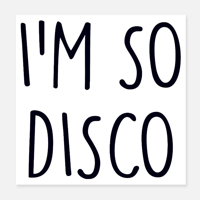 Disco Poster 20x20 cm