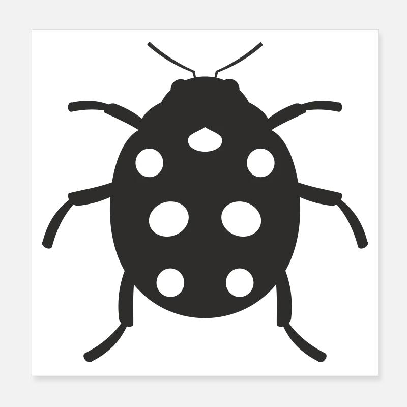 Conception de coccinelle Poster 20 x 20 cm