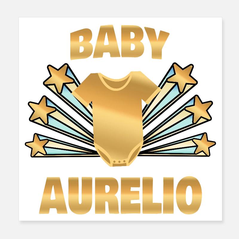 Geboren Aurelio Poster 20x20 cm