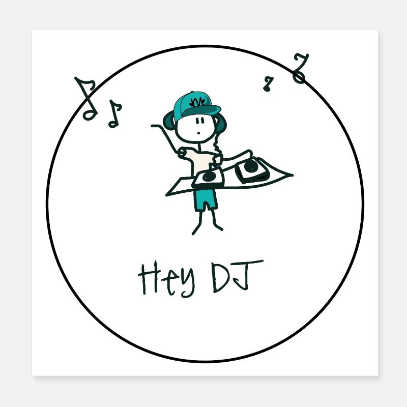 Djboy Poster 20 x 20 cm