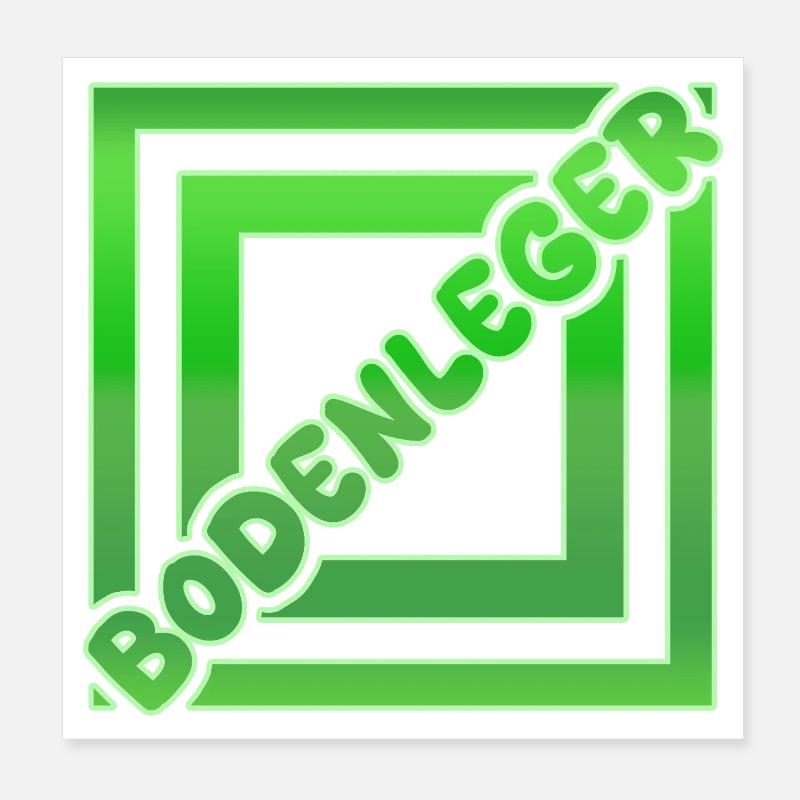 Poseur de revêtement de sol comme vocation Poster 20 x 20 cm