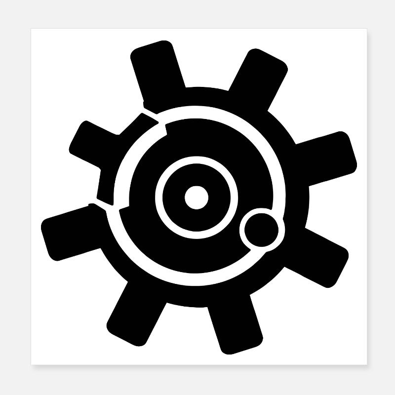 AR-15 Bolt Face Five Five Six 5.56mm 556 Shock Poster 8" x 8" (20x20 cm)