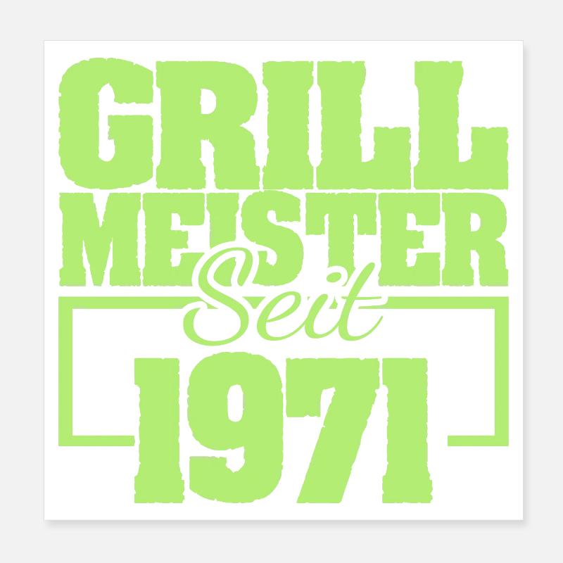Barbecue 1971 Poster 20 x 20 cm