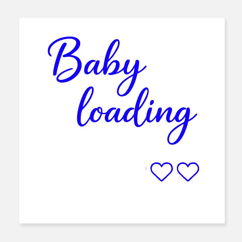 Chargement de bébé Poster 20 x 20 cm