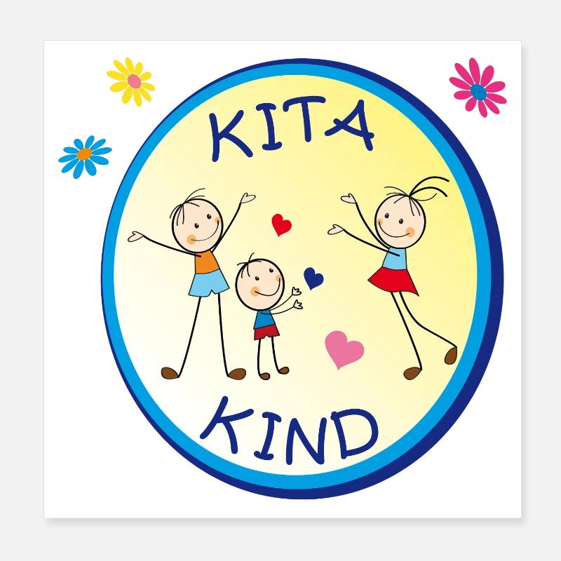 Kita Kind Poster 8" x 8" (20x20 cm)