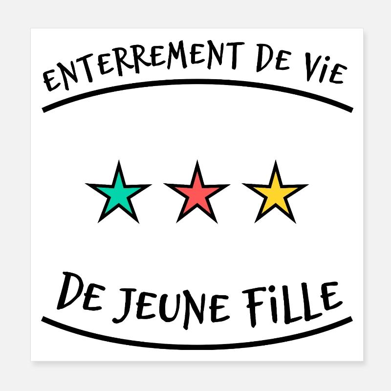 EVJF. JUST MARRIED. EVJF. SAINT VALENTIN. COUPLE.  Poster 20 x 20 cm