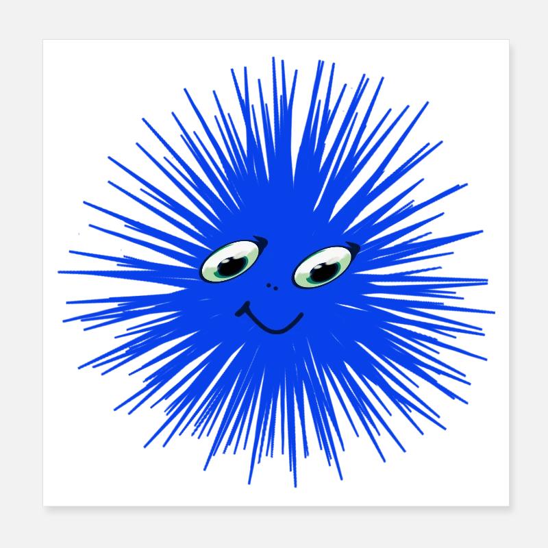 Seeigel  Poster 20x20 cm