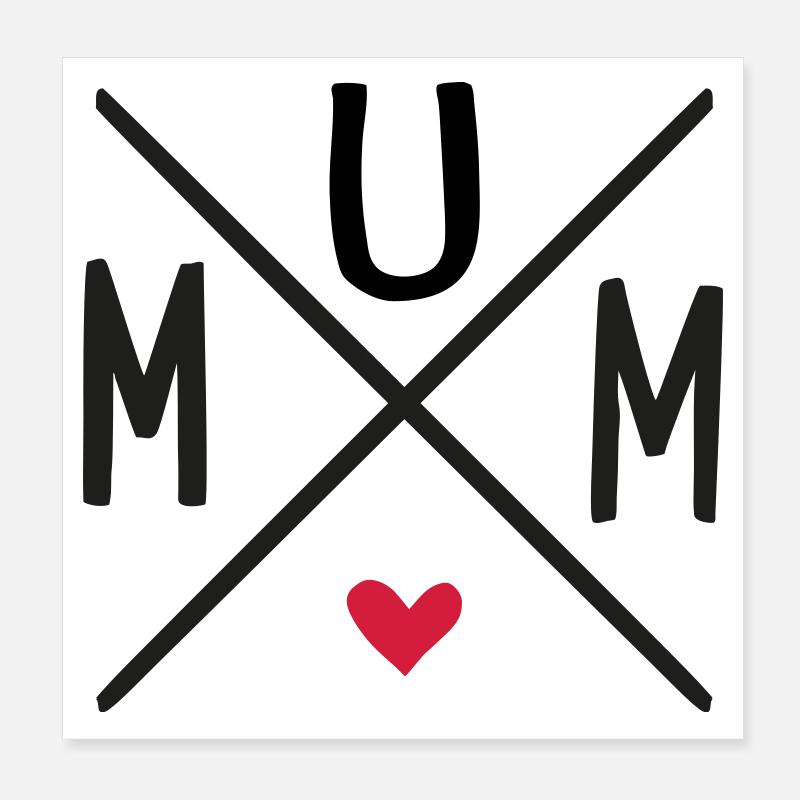 maman Poster 20 x 20 cm
