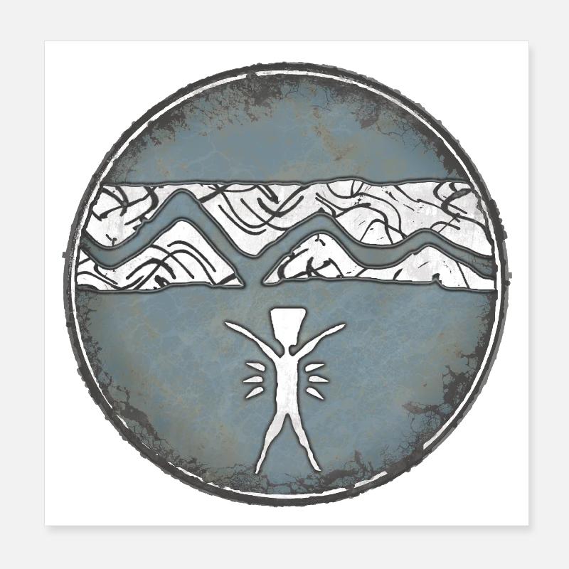 Maori Design Poster 20 x 20 cm