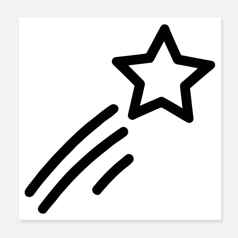 shooting star Poster 8" x 8" (20x20 cm)