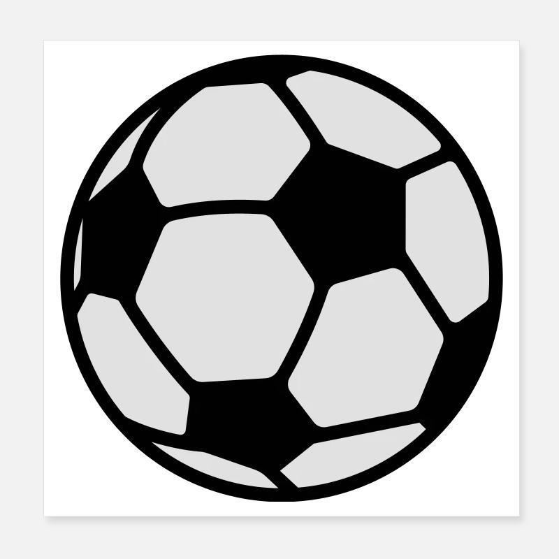 Soccer Poster 8" x 8" (20x20 cm)