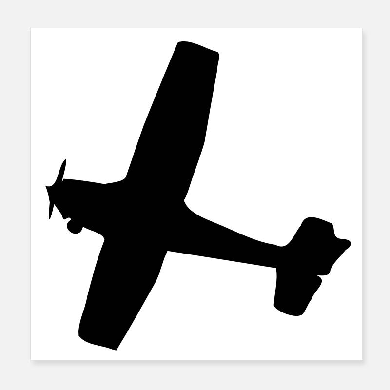 Aircraft Poster 8" x 8" (20x20 cm)
