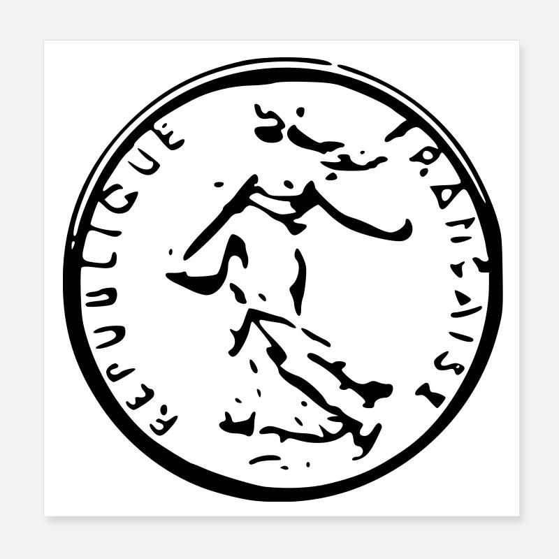 Lassen Franc Poster 20x20 cm