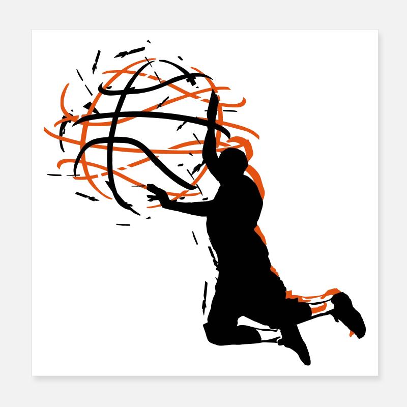 basketball Poster 20 x 20 cm