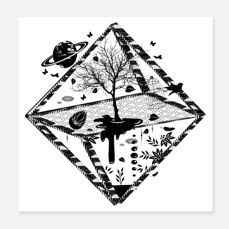 A surrealistic object Poster 8" x 8" (20x20 cm)