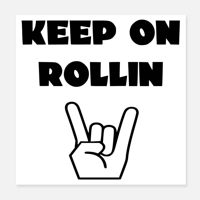 Fahren Sie immer mit Ihrem Rollstuhl weiter # Poster 20x20 cm