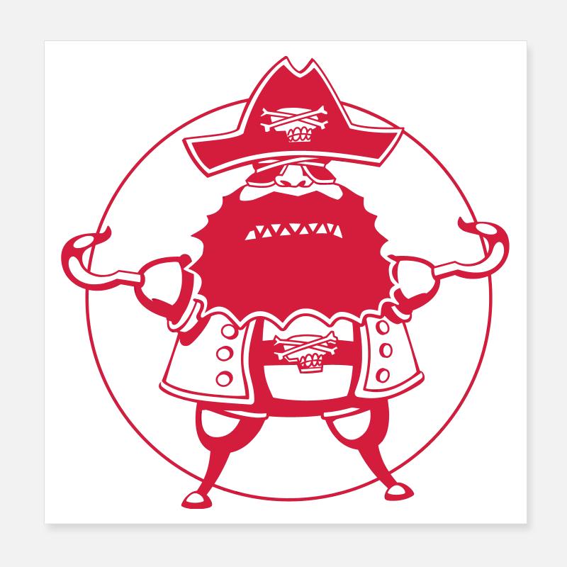 Pur pirate Poster 20 x 20 cm