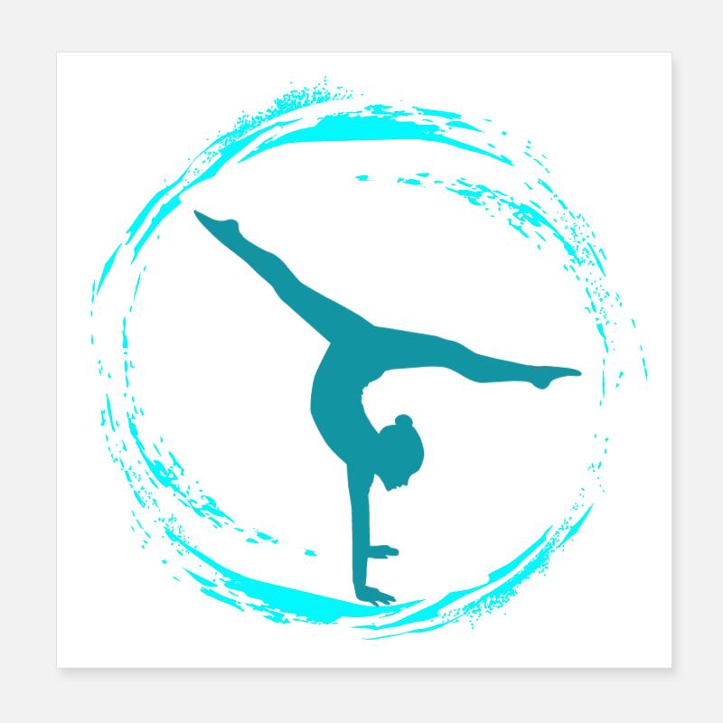 Gymnastique rythmique Poster 20 x 20 cm
