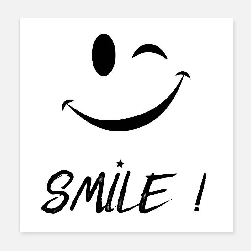 Smile Poster 20 x 20 cm