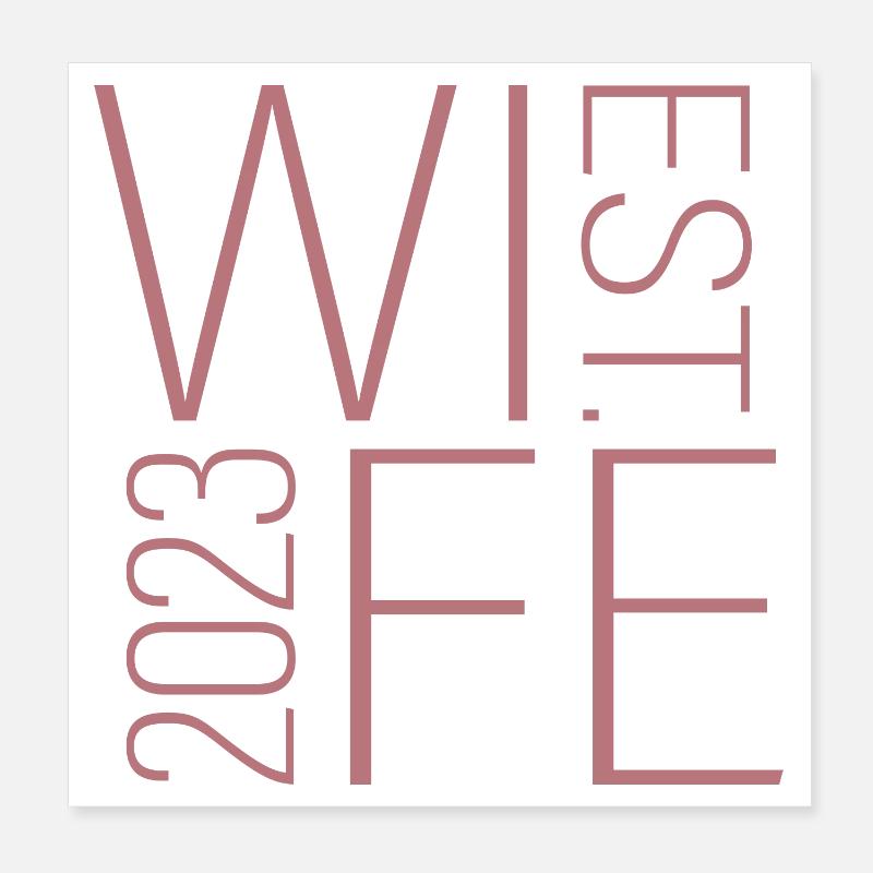 Ehefrau Est. 2023 Ehepaar Passende Hochzeit Poster 20x20 cm