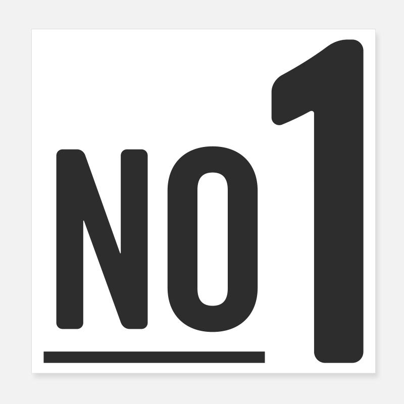 No 1 Poster 20x20 cm