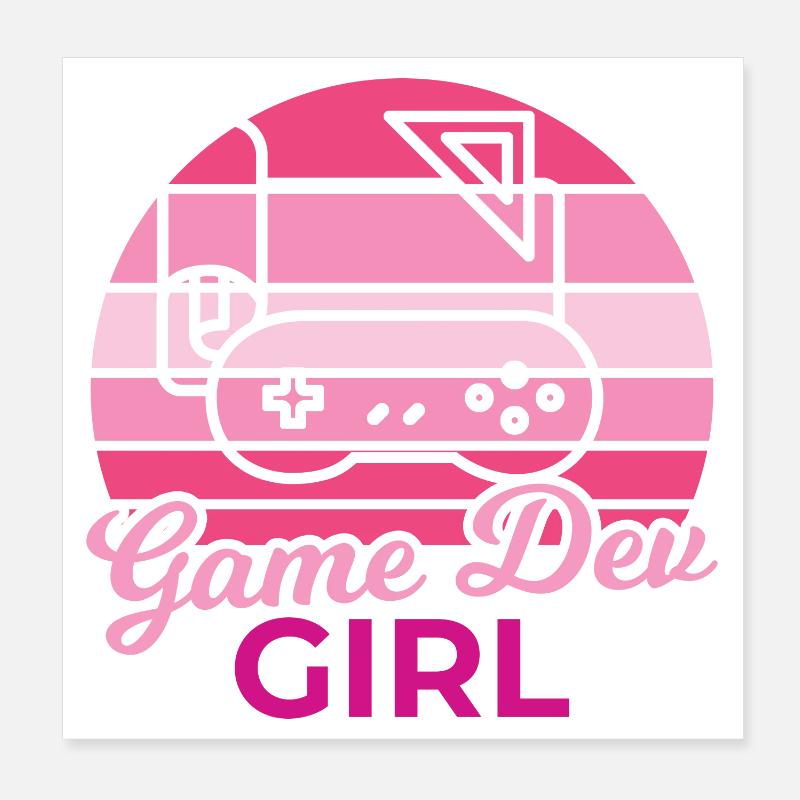 Game Developer Poster 8" x 8" (20x20 cm)