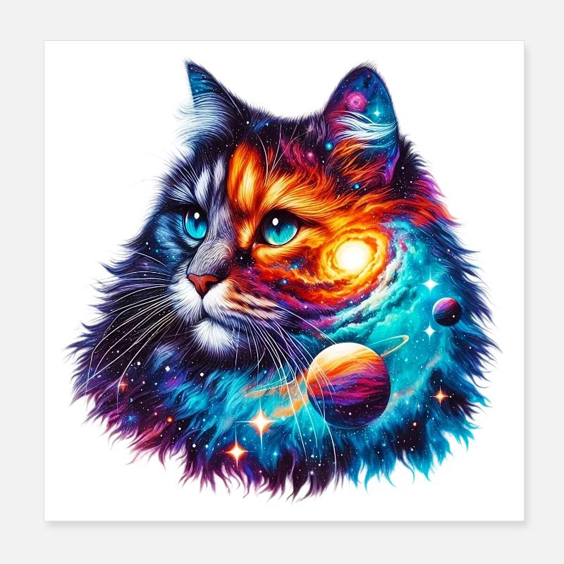 Katze Poster 20x20 cm