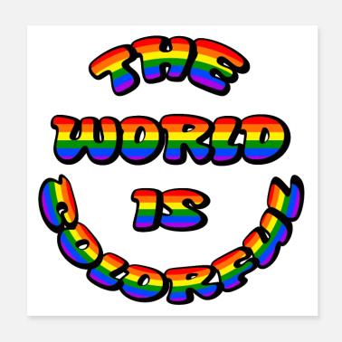 MondeColoré 3 Poster 20 x 20 cm