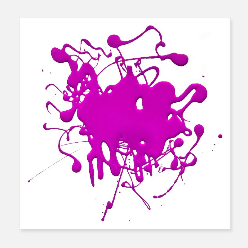 Pink.Splash Poster 8" x 8" (20x20 cm)