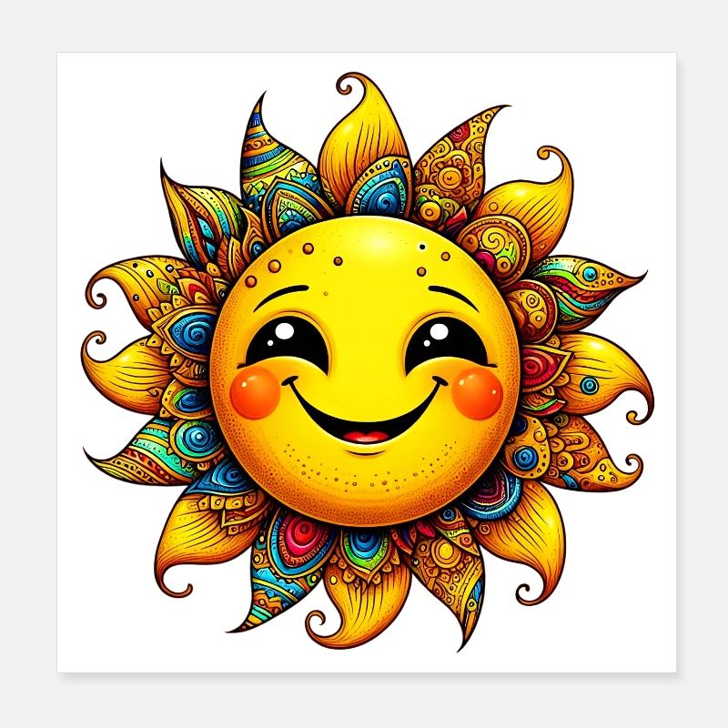 Soleil Poster 20 x 20 cm