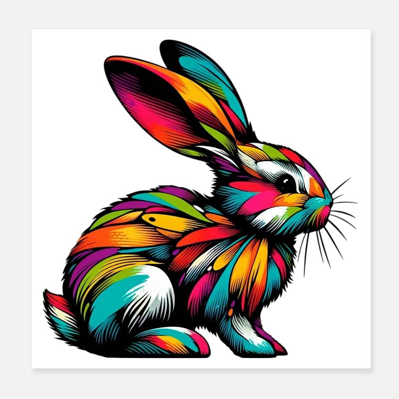 Lapin Poster 20 x 20 cm