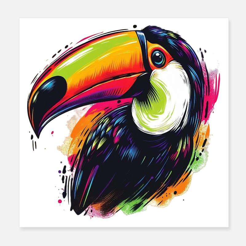 Toucan Poster 20 x 20 cm