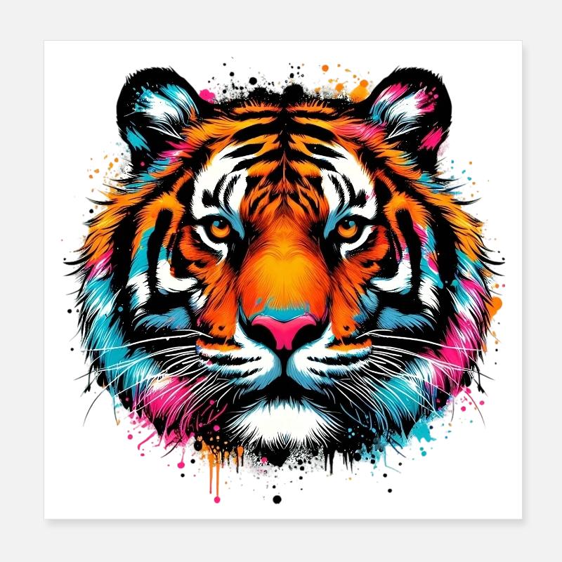 Tigre Poster 20 x 20 cm