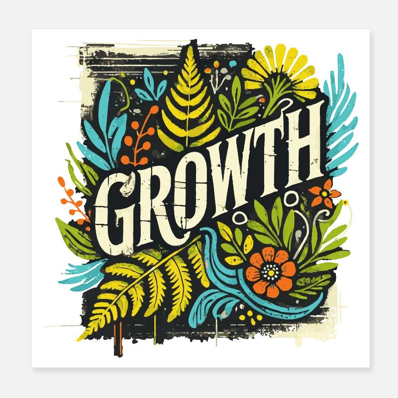 Growth Poster 20x20 cm
