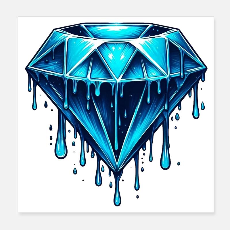 Diamant Poster 20x20 cm