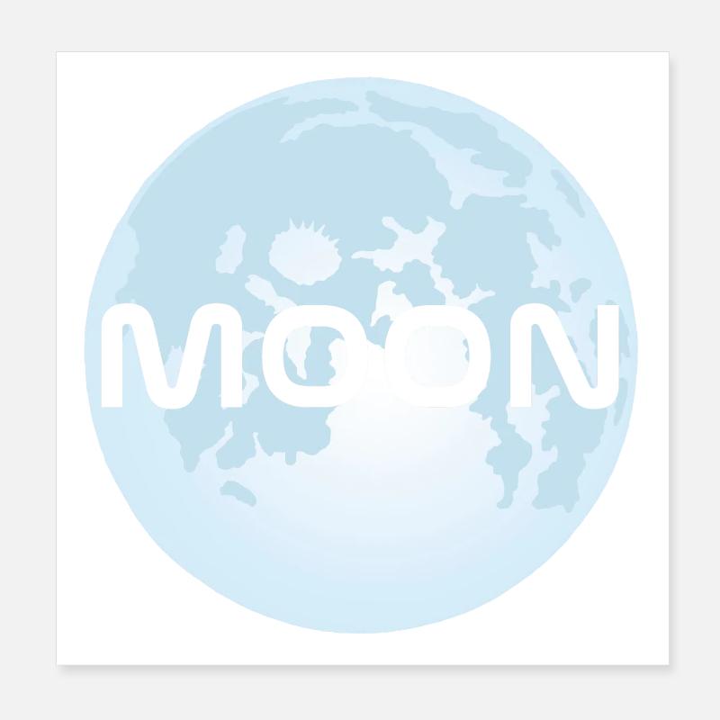 La lune Poster 20 x 20 cm