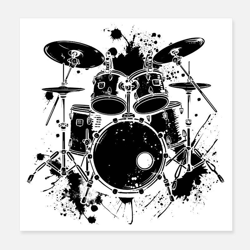 Trapset Poster 20x20 cm