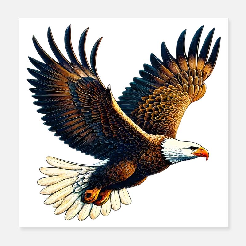 Adler Poster 20x20 cm