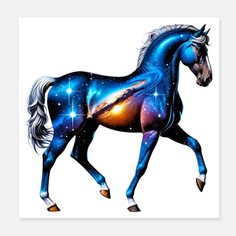 Cheval Poster 20 x 20 cm