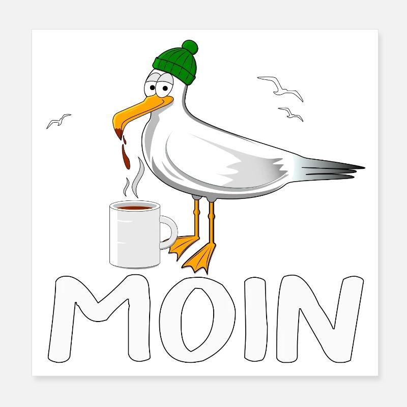 Möve MOIN Poster 20x20 cm