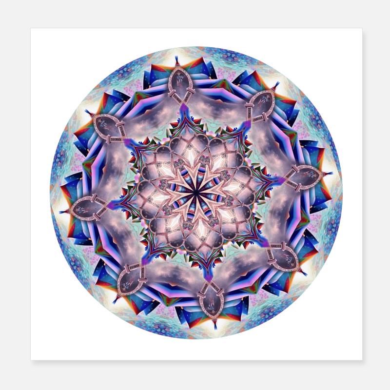 mandala de sagesse Poster 20 x 20 cm