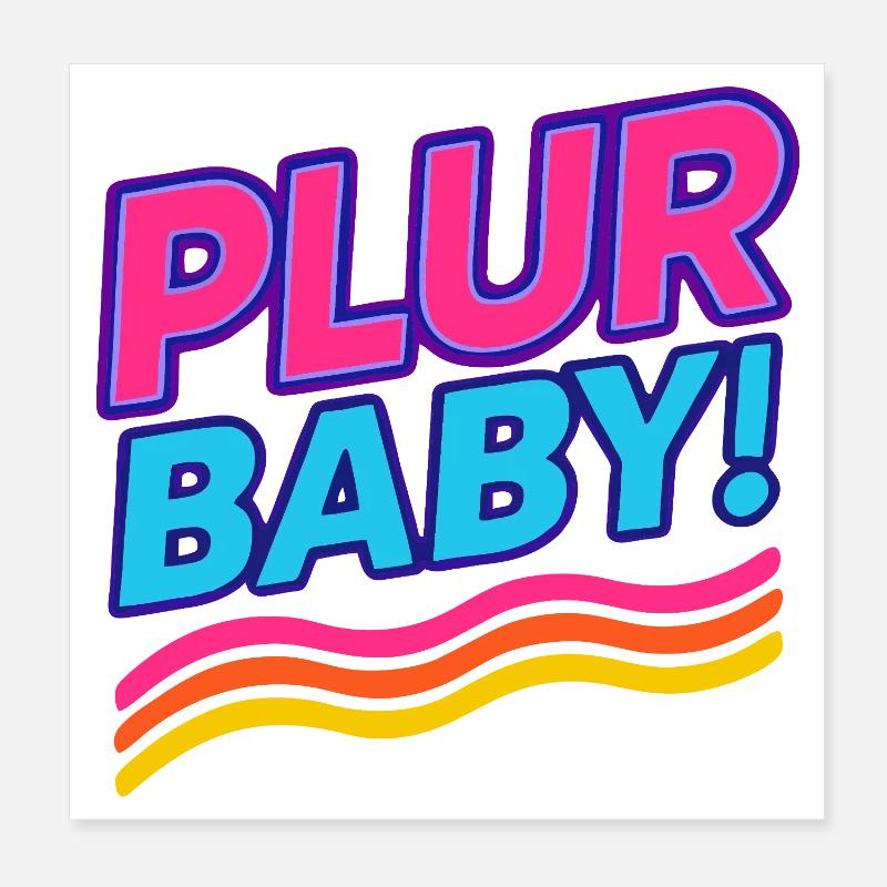 Plure Baby! Poster 8" x 8" (20x20 cm)