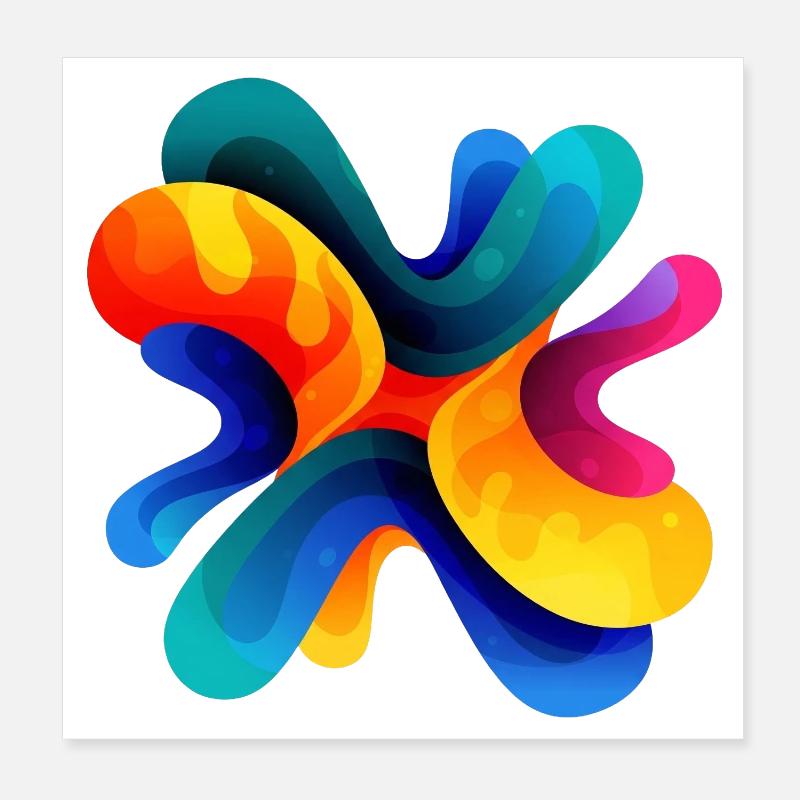 Muster Poster 20x20 cm