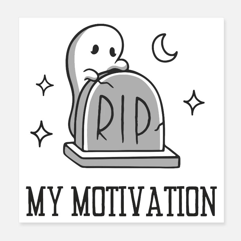 RIP Ma motivation Poster 20 x 20 cm
