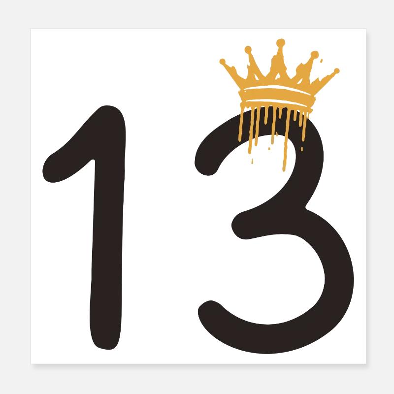 13 Poster 20 x 20 cm