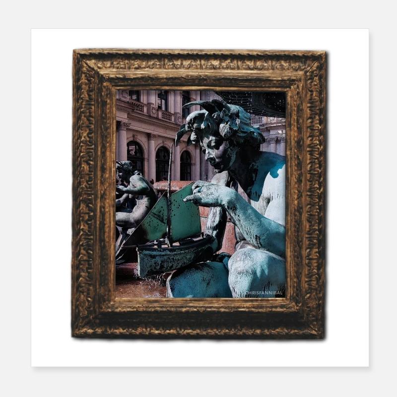 Sculpture du Fort Poster 20 x 20 cm